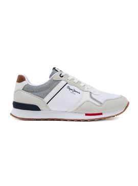 Zapatillas Pepe Jeans Cross 4 Blanco Para Hombre