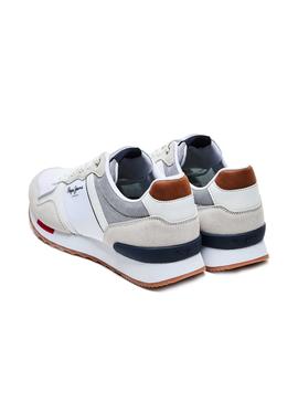 Zapatillas Pepe Jeans Cross 4 Blanco Para Hombre