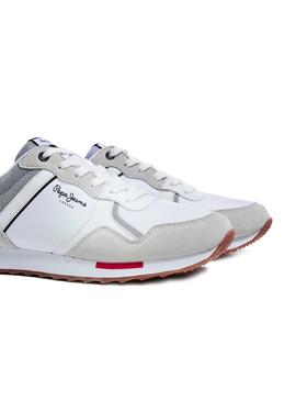 Zapatillas Pepe Jeans Cross 4 Blanco Para Hombre